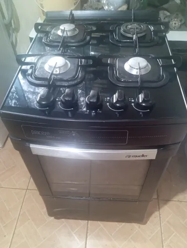Vendo fogão mesa de vidro usado funcionando
