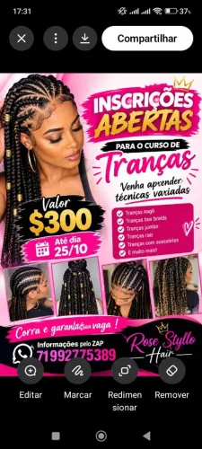 Curso de tranças