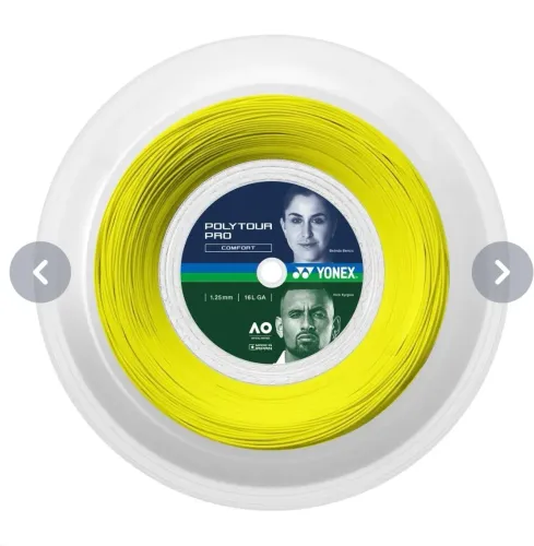 Rolo de corda Yonex PolyTour Pro 1.20 1.25 1.30