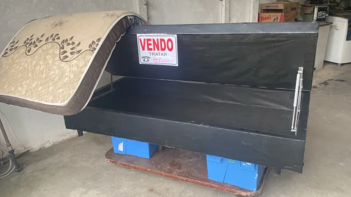 Cama box solteiro baú