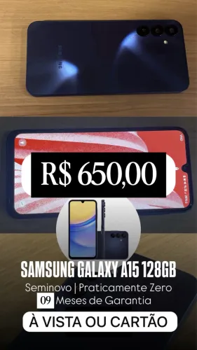 CELULAR A15 Seminovo 128 Gb