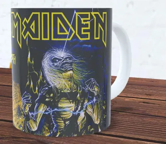 Caneca Ceramica Iron Maiden - Live After Death - Beth Bazar e Personalizados