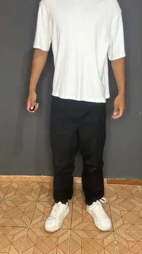 Calça Cargo Masculina Preta