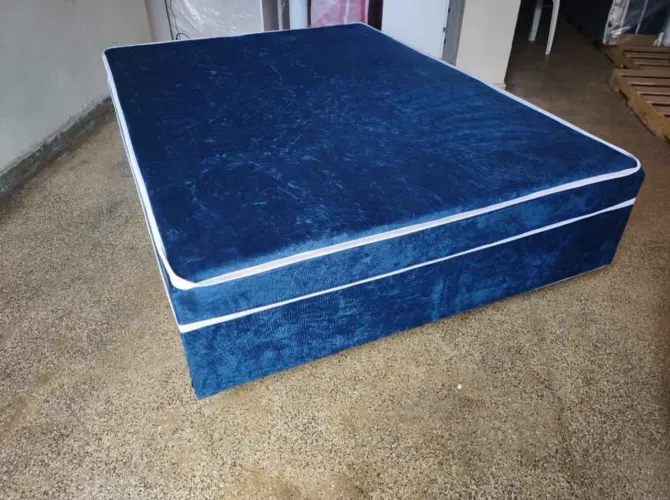 Cama box casal espuma