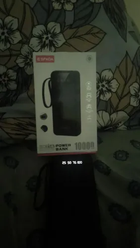 Power Bank Espada 10.000mAh com Cabos Integrados