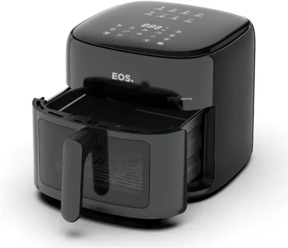 Fritadeira Sem Óleo Air Fryer Eos Chef Gourmet 6.2 Litros Compacta Digital Preto Eaf60p 22