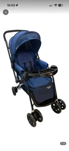 Carrinho de bebe cosco reverse azul