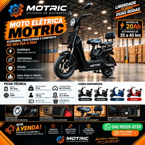 MOTO ELÉTRICA 500W - MOTRIC