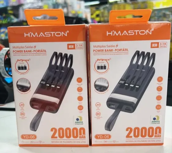 Power Bank Carregador Portátil 20000Mah - Entrega Grátis