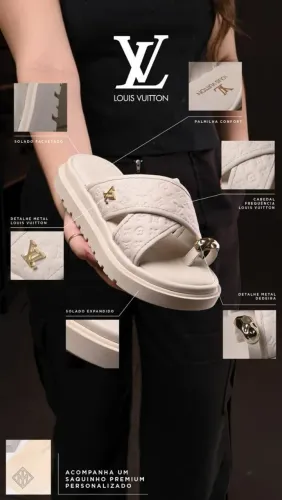 Chinelos femininos e masculinos Gucci , Louis vuitton todos as numerações