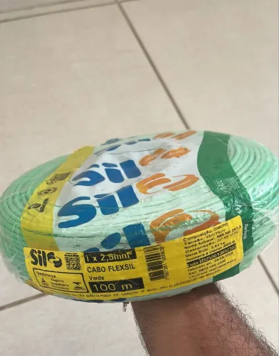 Cabo Sil 2,5mm verde 100m