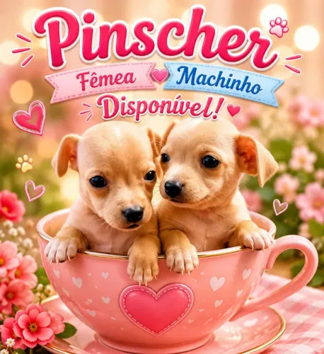Filhotes de pinscher