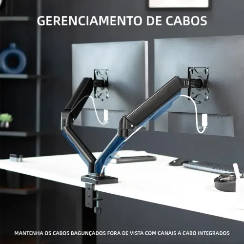 Suporte Articulado Pistão a Gás para 2 monitores novo lacrado