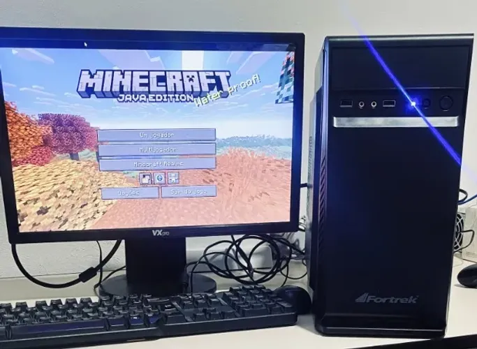 PC Completo Intel i5 + 8GB RAM + SSD + Monitor VXpro + Teclado e Mouse