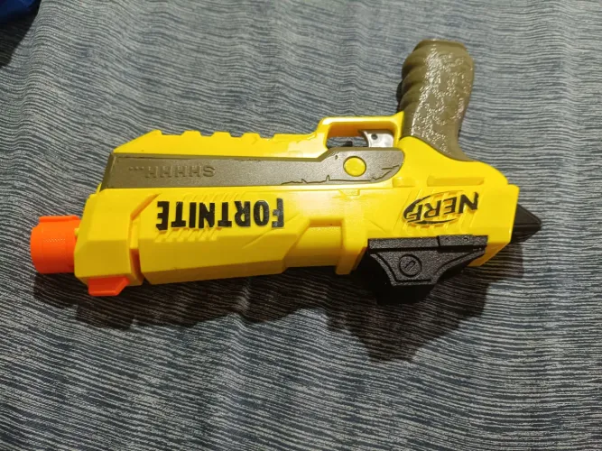Arma de brinquedo nerf fortnite com silenciador incluso munição (opcional)