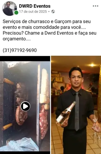 Serviços de Churrasco e Garçom
