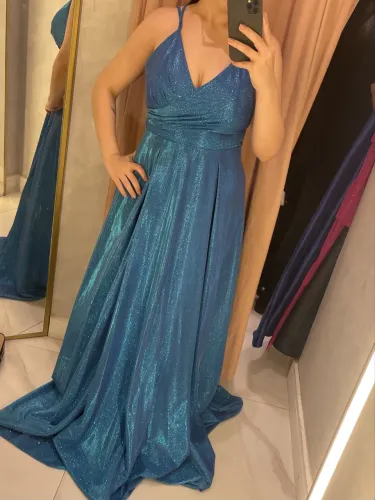 Vestido Longo Azul