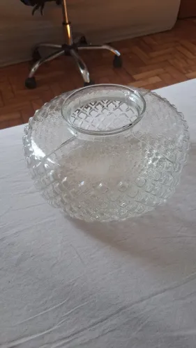 5 Vidros tipo Drops boca 10 bico de jaca Transparente de plafon