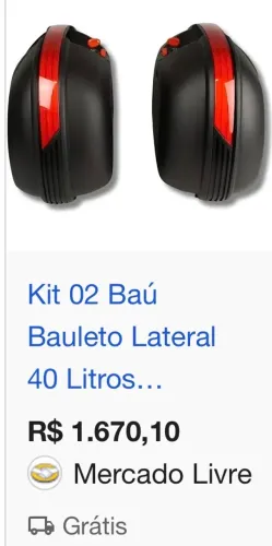 Par de baús GIVI 40 litros
