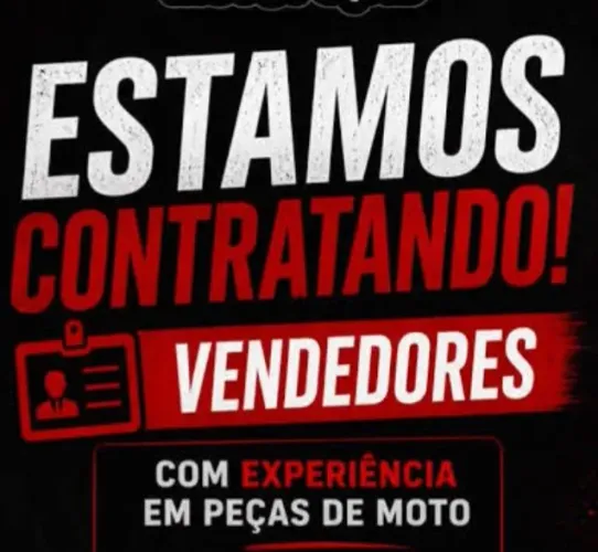 Vaga para vendedor de Peças de moto