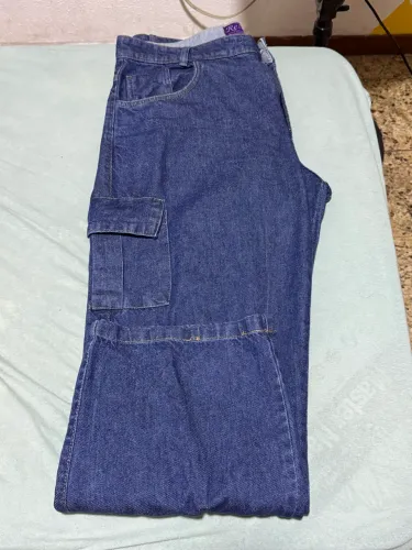 Calça cargo azul escuro