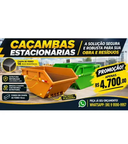 Caçamba Estacionária para Entulho