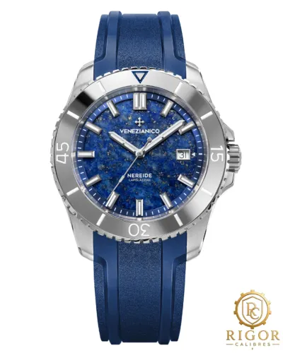 Relógio Venezianico Nereide Lapis Lazuli 42mm, Calibre Sellita, Safira, Pedra Natural