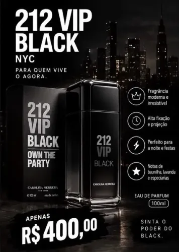 Perfume 212 VIP BLACK