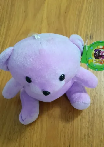 Ursinho de pelúcia roxo/lilás da marca Tuka Toy (novo)