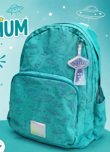 Mochila Escolar Grande OVNIS Marcação Imaginarium