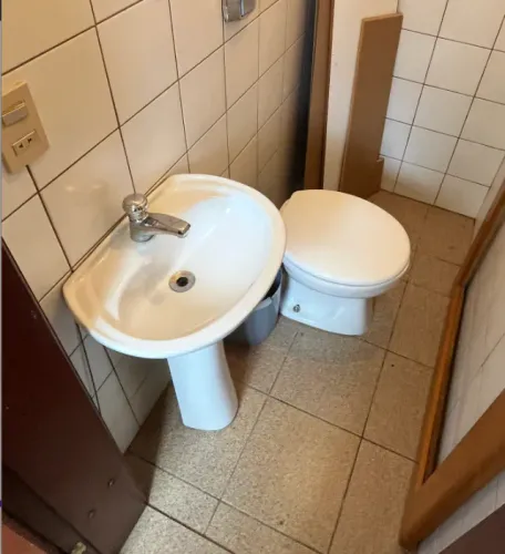 Vaso sanitário + Pia com pedestal / coluna