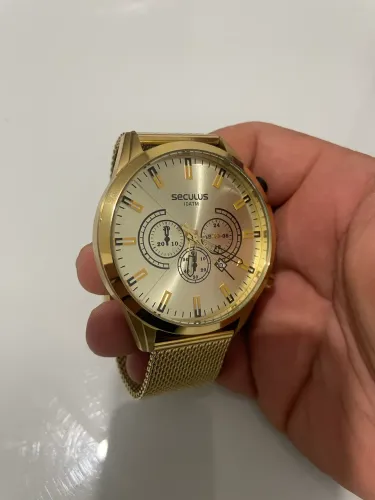 Relógio Dourado Seculus