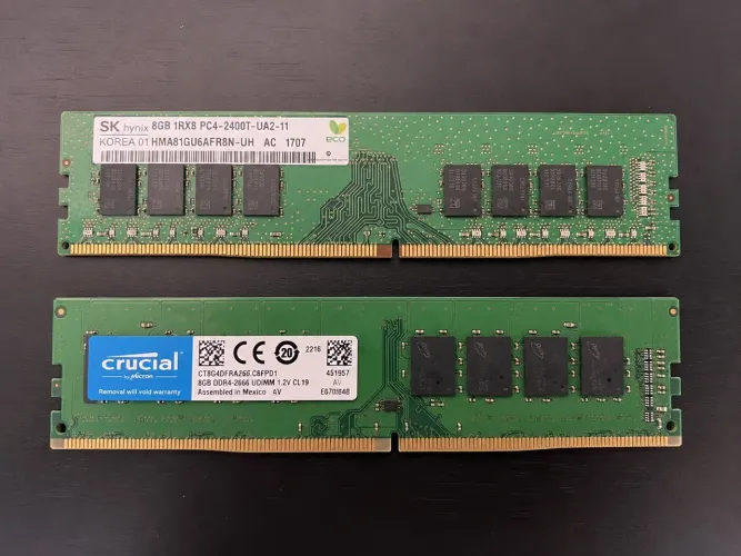 Memórias RAM DDR4 16GB (2x8GB)