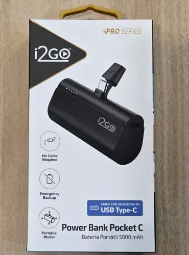 Power Bank Pocket C I2Go, novo. NF e garantia 