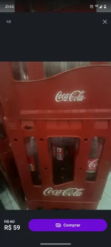Caixa de coca cola retornável 