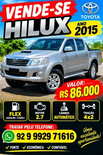 Toyota Hilux CD SR 4X2 2.7 16v/2.7 Flex Aut. 2015