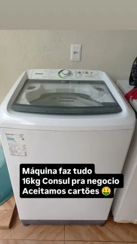 Máquina lavadora faz tudo 16kg consul