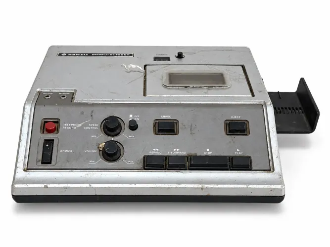 Gravador de Ditado Sanyo Memo-Scriber TRC 8000 - Vintage, de 1975