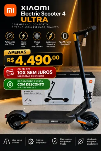 Scooter elétrico xiaomi 4 ultra