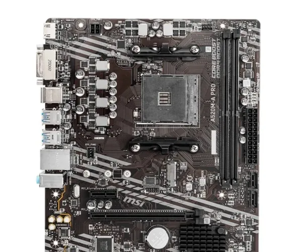 Placa-Mãe MSI A520M-A PRO, AMD AM4, mATX, DDR4, Preto - A520M-A PRO