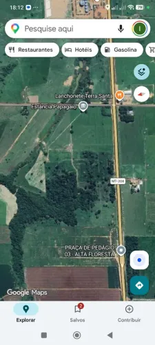 Excelente área localização privilegiada na MT 208 ao lado da praça de pedágio 