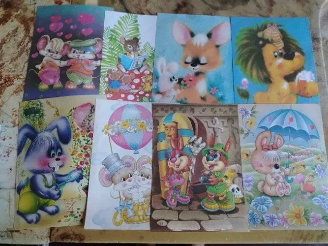 Papéis de Carta Antigos Anos 80 e 90 Sortidos 20 Unidades (Leia o Anuncio)