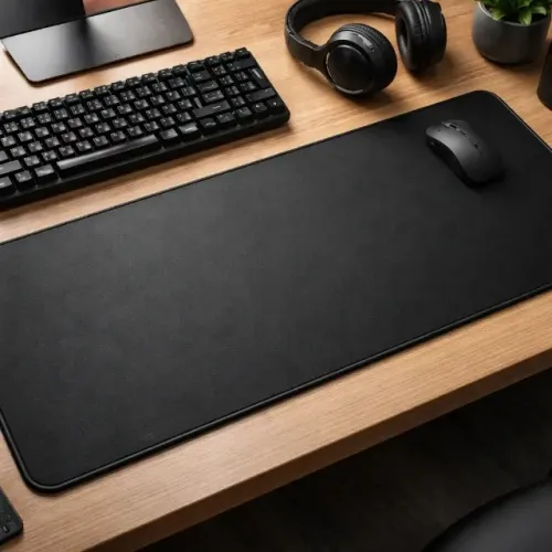 Mousepad Gamer Fortrek FK265M Couro Preto 700x300mm Antiderrapante