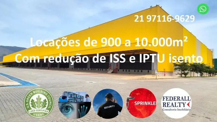 Aluguel de galpão em Queimados - RJ é com a Federall Realty