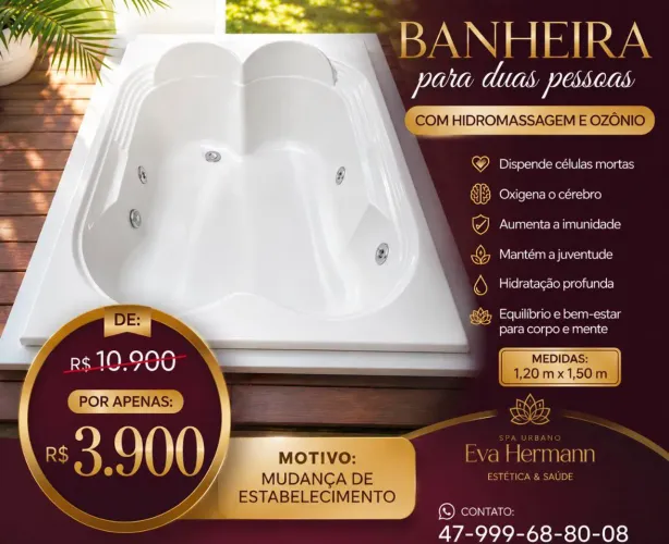 Banheira para duas pessoas