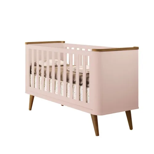 Berço Puppi Mobile Confort Rosa