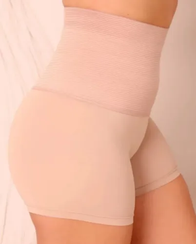 Short modelador cinta compressão segunda pele redutora de medidas tamanho G
