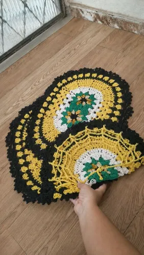Jogo de banheiro de crochê