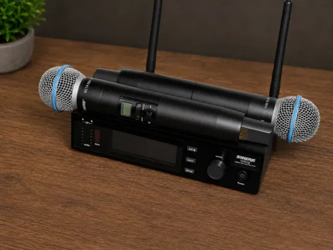 Microfone sem fio duplo Shure QXD2 - Novo