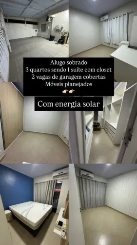 Sobrado para Locação 3/Q semi-mobiliado, placas solares.